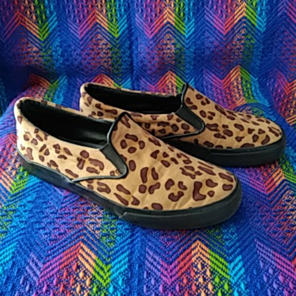 Soda Leopard Print Slip-on Sneakers